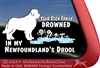 Newfoundland  Vinyl Dog Window RV Truck Car iPad Laptop Decal Sticker