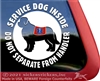 Newfoundland Service Dog iPad Car Truck RV Window Decal Sticker