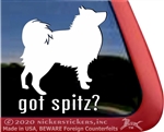 German Spitz Window Decal