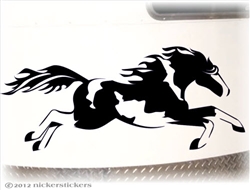 Custom American Paint HorseTrailer Window Decal