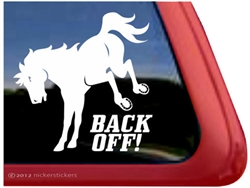 Kicking Trailer Window Decal