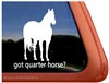 Quarter Horse Trailer Window Decal