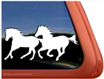 Galloping Horses Trailer Window Decal