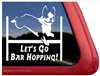 Boston Terrier Agility Dog Window Decal