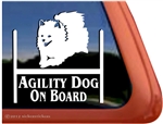 Pomeranian Agility Dog Window Decal