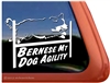 Bernese Mountain Dog Agility Window Decal