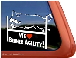 Bernese Mountain Dog Agility Window Decal