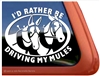 Mule Driving Window Decal