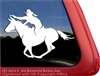 Mounted Shooting Mule Trailer Window Decal