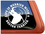 Boston Terrier Window Decal