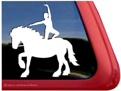 Vaulting Trailer Window Decal