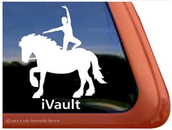 Vaulting Trailer Window Decal