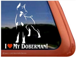 Doberman Window Decal
