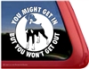 Guard Dog Doberman Car Truck RV Window Decal Sticker
