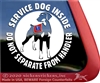 Doberman Pinscher Service Dog Car Truck RV Window Decal Sticker