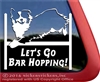 Bar Hopping Australian Shepherd Agility Dog Car Truck RV Window Decal Sticker