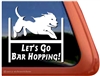 Pit Bull Agility Dog Window Decal