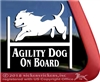 Pit Bull Agility Dog Window Decal