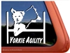 Yorkshire Terrier Agility Dog Window Decal