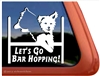 Yorkshire Terrier Agility Dog Window Decal