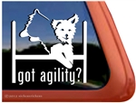 Yorkshire Terrier Agility Dog Window Decal