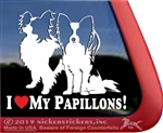 Papillon Window Decal