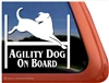 Labrador Retriever Agility Dog Window Decal