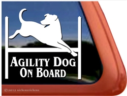 Labrador Retriever Agility Dog Window Decal