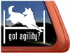 German Shepherd Agility Window Decal