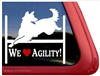 German Shepherd Agility Window Decal