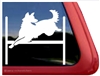 German Shepherd Agility Window Decal