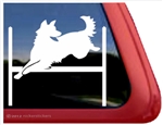 German Shepherd Agility Window Decal