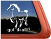 Belgian Draft Horse Trailer Window Decal