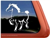 Belgian Draft Horse Trailer Window Decal