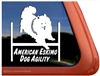 American Eskimo Dog Agility Window Decal