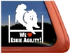 American Eskimo Dog Agility Window Decal