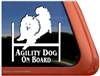American Eskimo Dog Agility Window Decal