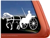 Haflinger Driving Vinyl Window Decal