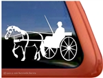 Haflinger Driving Vinyl Window Decal