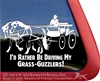 Haflinger Driving Vinyl Window Decal