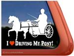 Shetland Pony Horse Trailer Window Decal