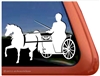 Custom Shetland Pony Driving Horse Trailer Car Truck RV Window Decal Sticker