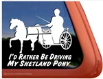 Shetland Pony Horse Trailer Window Decal