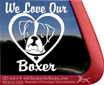 Boxer Window Decal