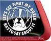 Boxer Love Dog Decal Sticker Car Auto Window iPad