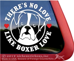 Boxer Dog Decal Sticker Car Auto Window iPad