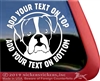 Boxer Dog Decal Sticker Car Auto Window iPad