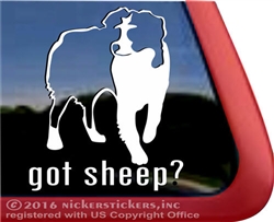 Got Sheep? Aussie Australian Shepherd Dog Car Truck RV Window Decal Sticker