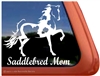 Saddlebred Pinto Horse Trailer Window Decal