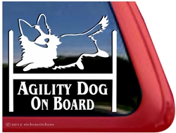 Corgi Agility Dog Window Decal